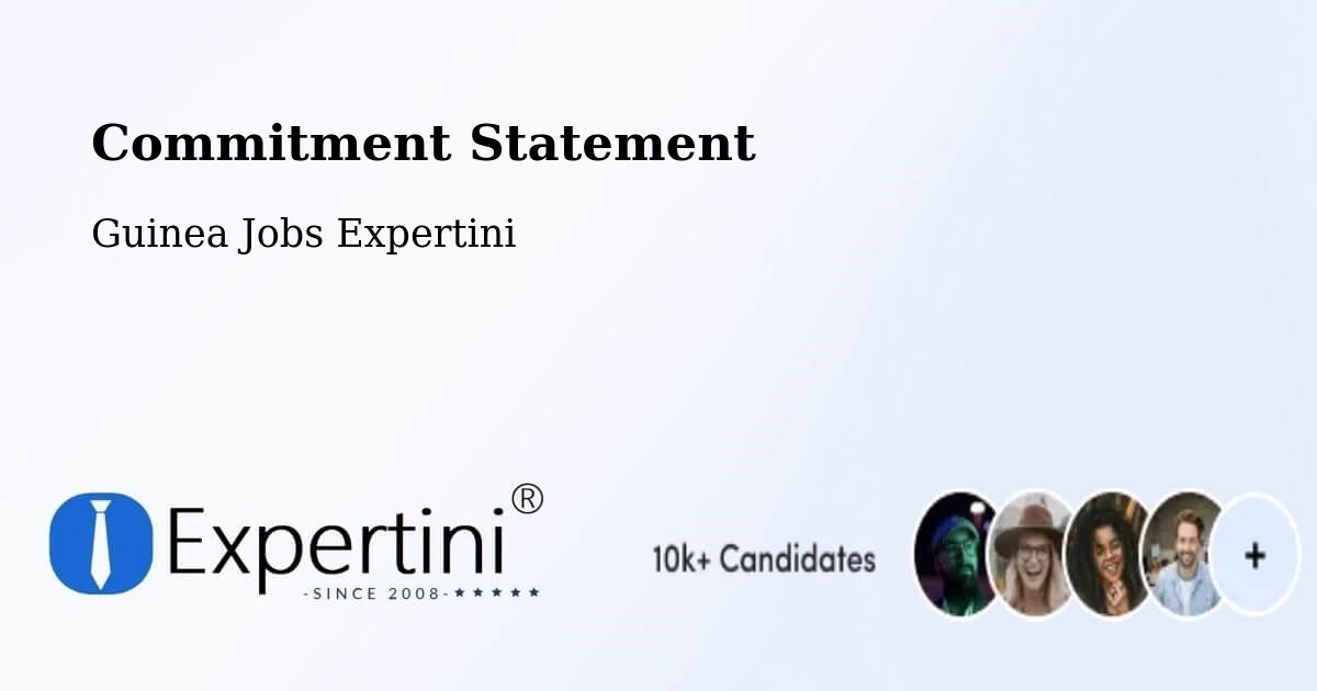 Corporate Commitment – Koundara Prefecture - Guinea Jobs Expertini
